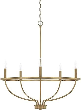 HomePlace Lighting 428551AD Greyson Urban/Industrial Vine-Style Round Candle Chandelier, 5-Light ... | Amazon (US)