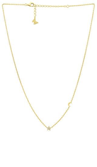 Star X Moon Necklace in Gold | Revolve Clothing (Global)