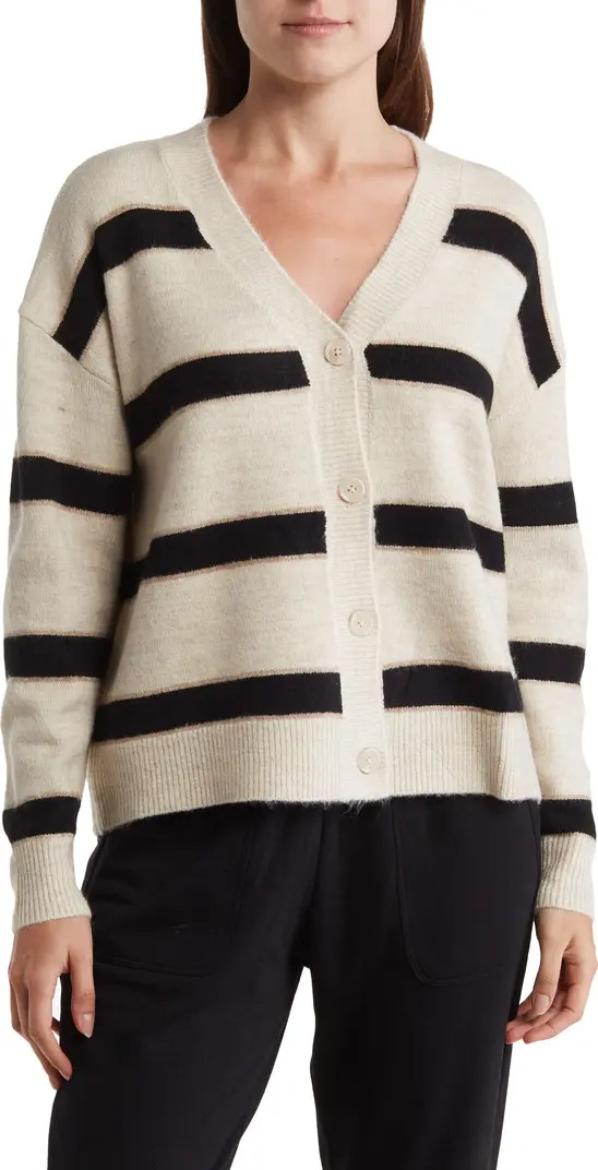 Splendid Stripe V-Neck Cardigan | Nordstromrack | Nordstrom Rack