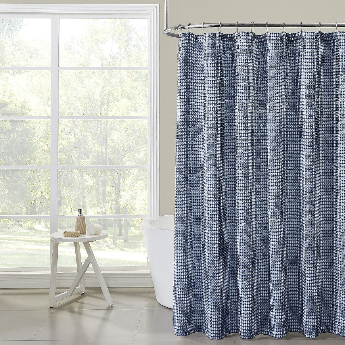 Hotel Collection Premium Waffle Weave Mold & Mildew Resistant Fabric Shower Curtain by Kate Auror... | Target