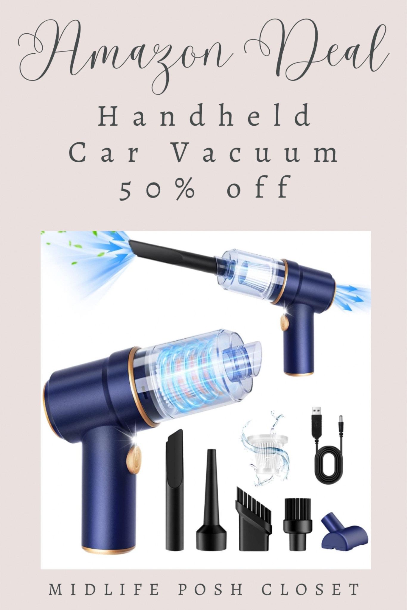 Amazon lightning deal! Handheld car vacuum is half off. 

#LTKhome #LTKsalealert #LTKfindsunder50
