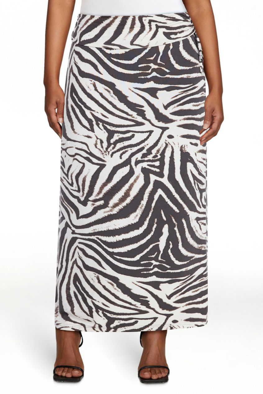 No Boundaries Knit Foldover Maxi Skirt with Side Tie, Women's & Women's Plus XXS-4X | Walmart (US)