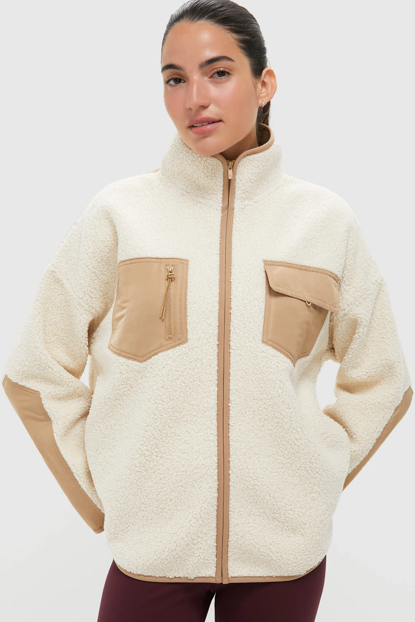 Buttercream Fleece Lawrence Full Length Zip Up | Tuckernuck (US)