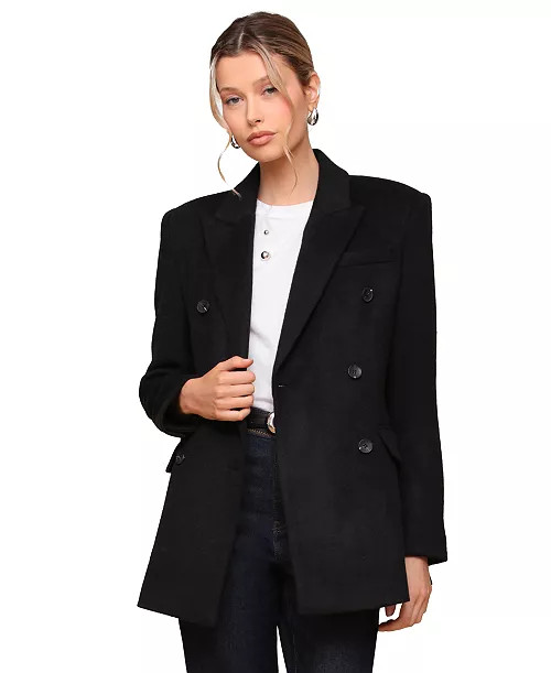 Avec Les FillesWomen's Notched-Collar Blazer Coat | Macy's