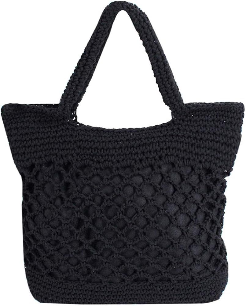Adela Women Girl Straw Woven Handbag Beach Crochet Bag Travel Large Capacity Tote | Amazon (US)