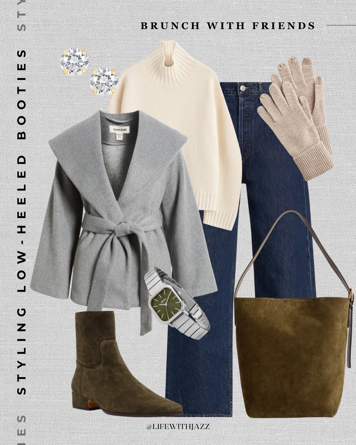 Styling low-heeled booties for winter 

Steve Madden dusty booties — still on sale at certain retailers + I found they come in two more colors at dsw! 

#LTKootd