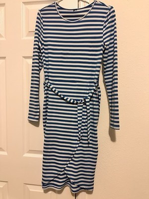 Blue And White Striped Dress For Women Size Medium Perfect For The Summer | eBay | eBay US