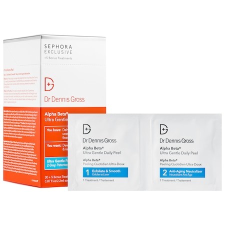 Dr. Dennis Gross Skincare Alpha Beta(R) Ultra Gentle Daily Peel for Sensitive Skin 30 treatments + 5 bonus | Sephora (US)