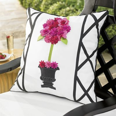 Topiary Outdoor Pillow | Grandin Road | Grandin Road