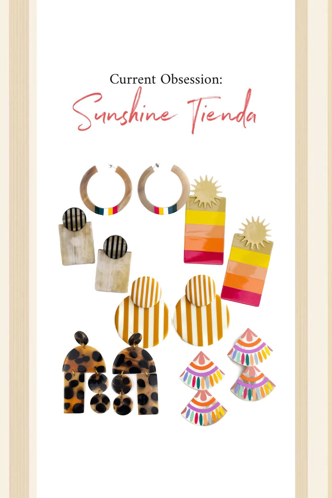 Welcome to my new accessory crush brand: Sunshine Tienda. Basically my one stop shop for all of the fun and bright earrings my little heart desires! 

#LTKSeasonal #LTKFind #LTKunder50