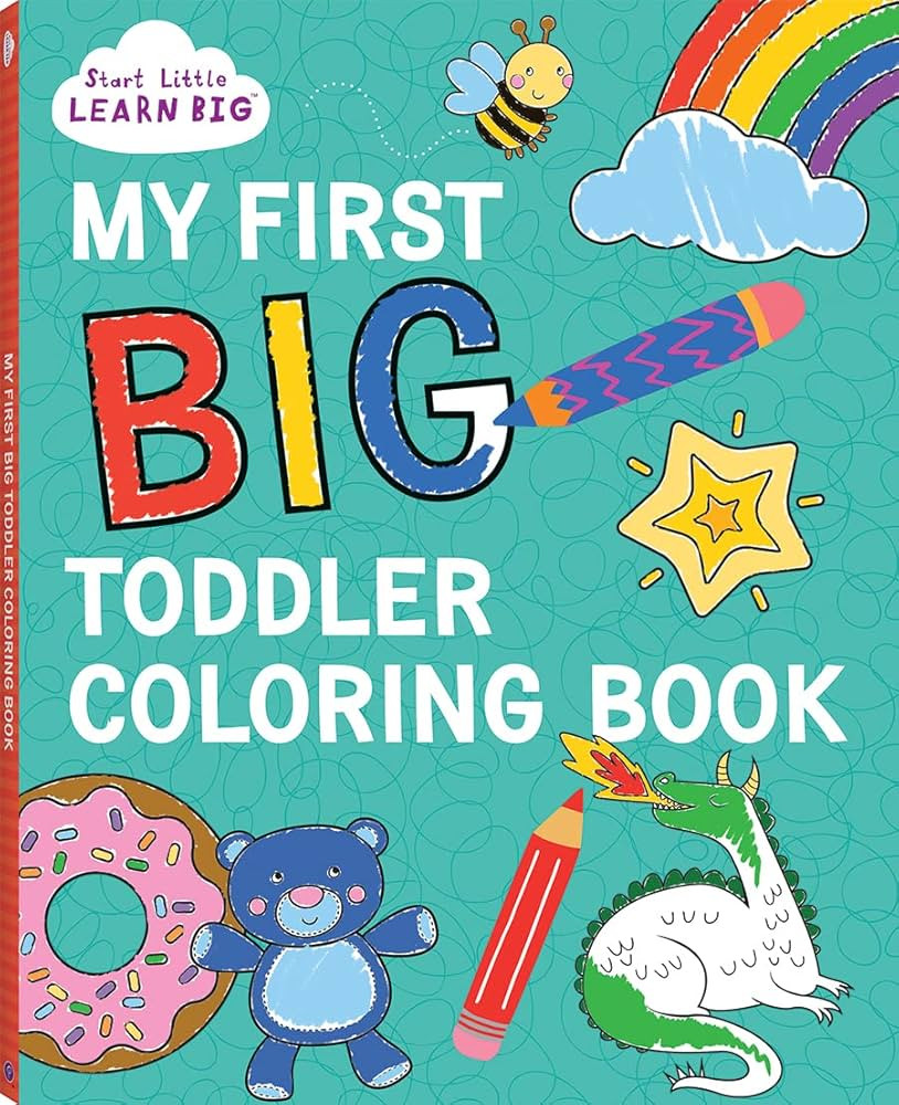 My First BIG Toddler Coloring Book with 128 Perforated Pages of Fun Coloring Scenes Including Ani... | Amazon (US)