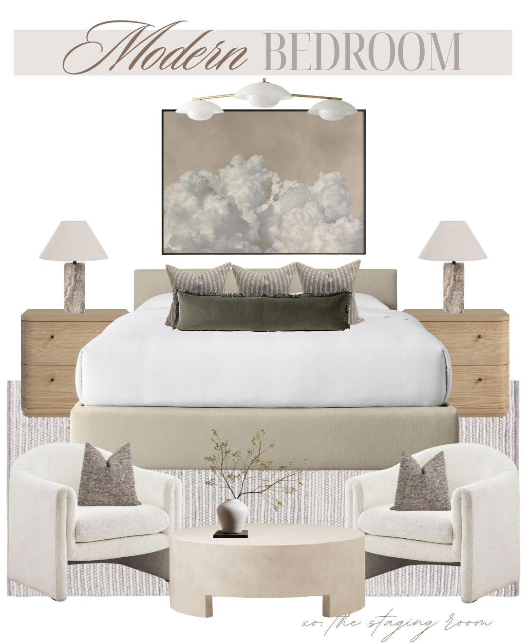 Neutral modern bedroom idea ✨

calm bedroom, lumbar pillow, king bed, queen bed, lounge chairs, boucle chair, coffee table, round coffee table, bedroom light, nightstands, table lamp, bedroom rug, bedroom decor  

 #LTKcasa 

#LTKfamily #LTKsale