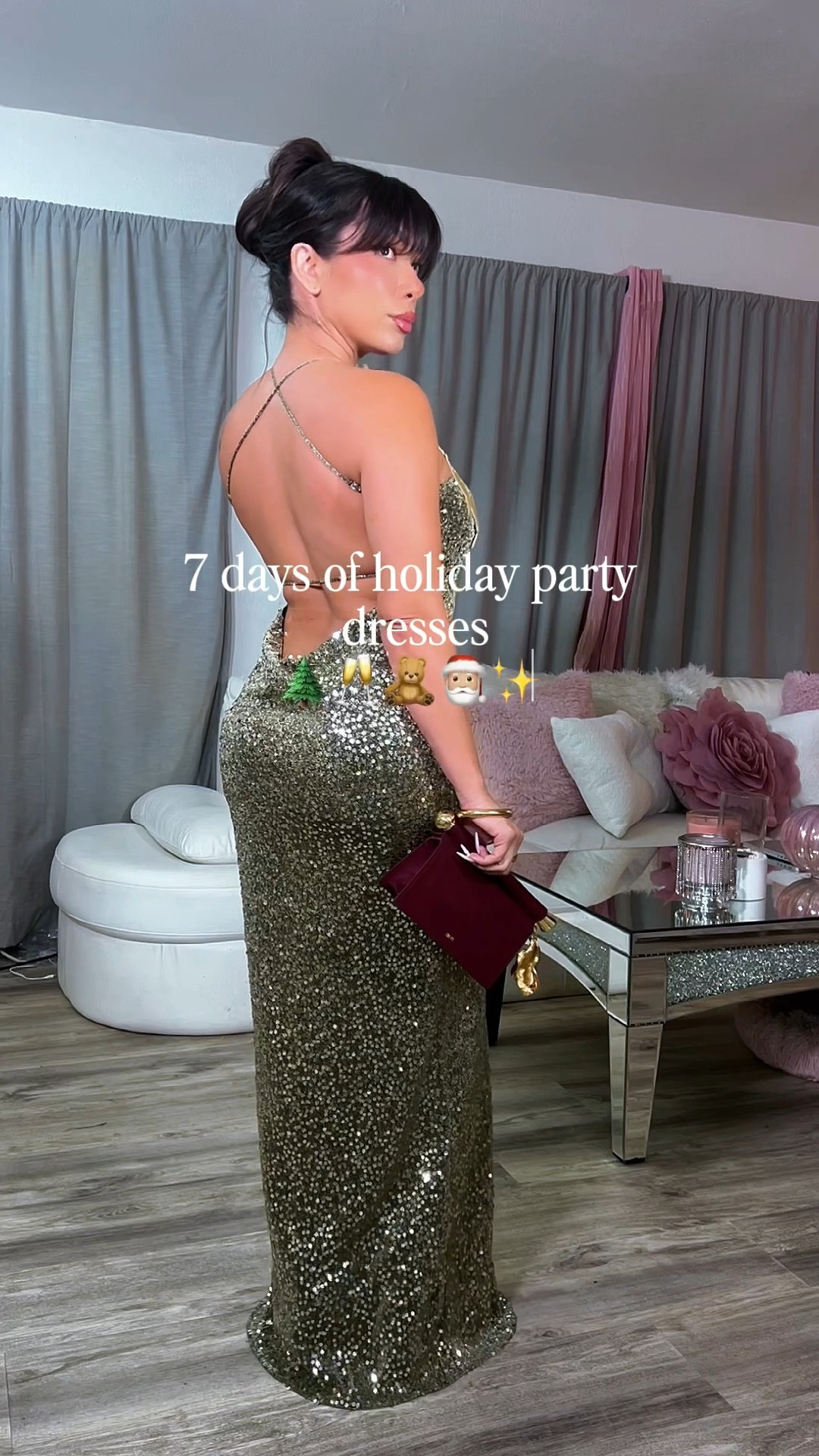 Shop this stunning JW pei sequin dresss and Holly Metal handbag. 

#LTKU #LTKootd #LTKHoliday