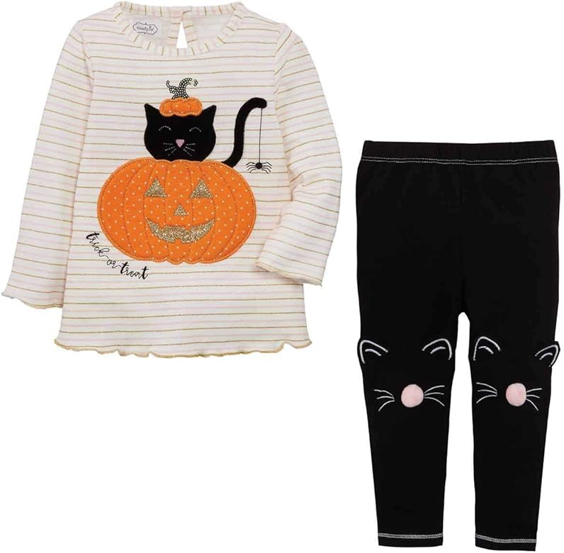 Mud Pie Baby Girls' Cat Tunic and Legging | Amazon (US)
