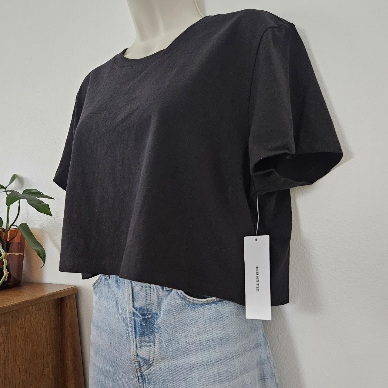 Urban Outfitters Women's Crop top - Black - XL | Depop US