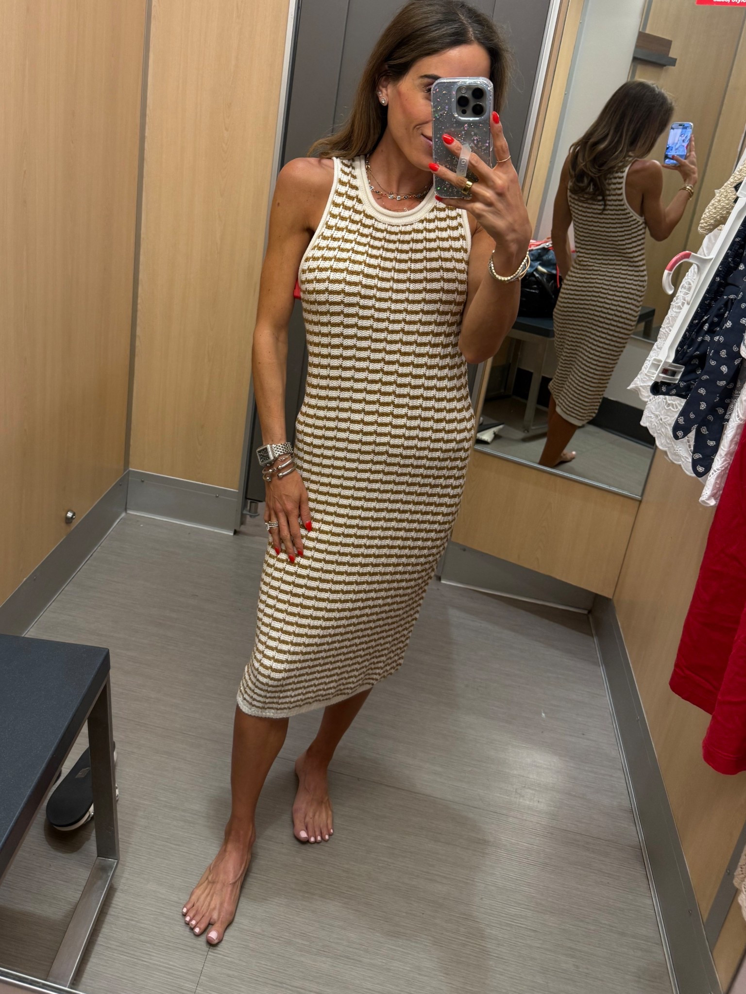 Expensive looking knit dress that fits petites like a midi dress size- wearing smallest size perfect for summer vacation 

#LTKPetite