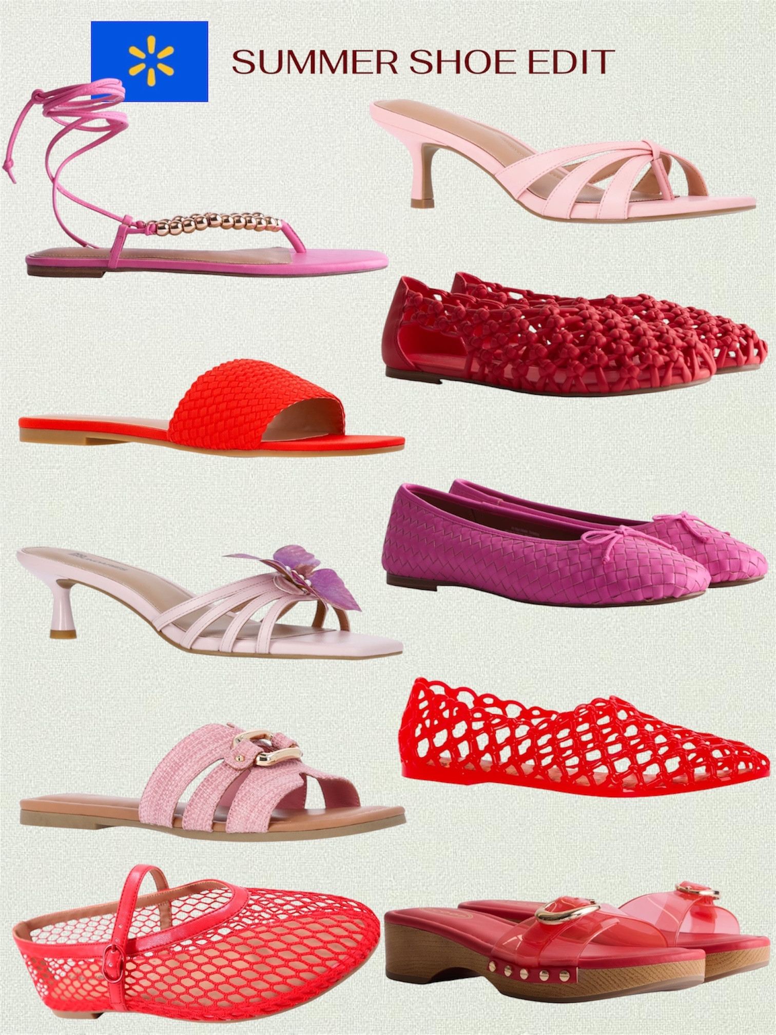 Walmart’s summer shoe collection is packed with cute, budget-friendly styles you’ll actually want to wear.
From delicate accents to bold and vibrant hues, these are the season’s hottest trends.

#LTKSeasonal #LTKWorkwear #LTKWedding