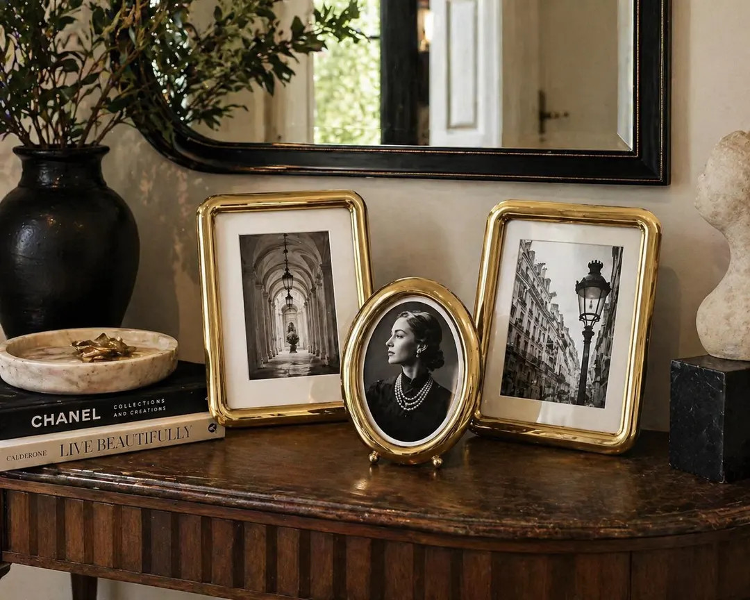 Vintage Gold Tone Picture Frames Set: Oval, Rectangle, Hollywood Regency Style - Etsy | Etsy (Global)