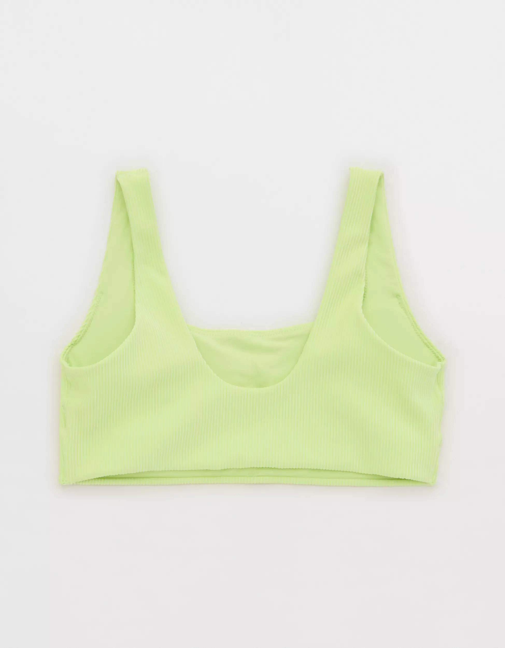 OFFLINE By Aerie Stripe Rib Classic Sports Bra | Aerie