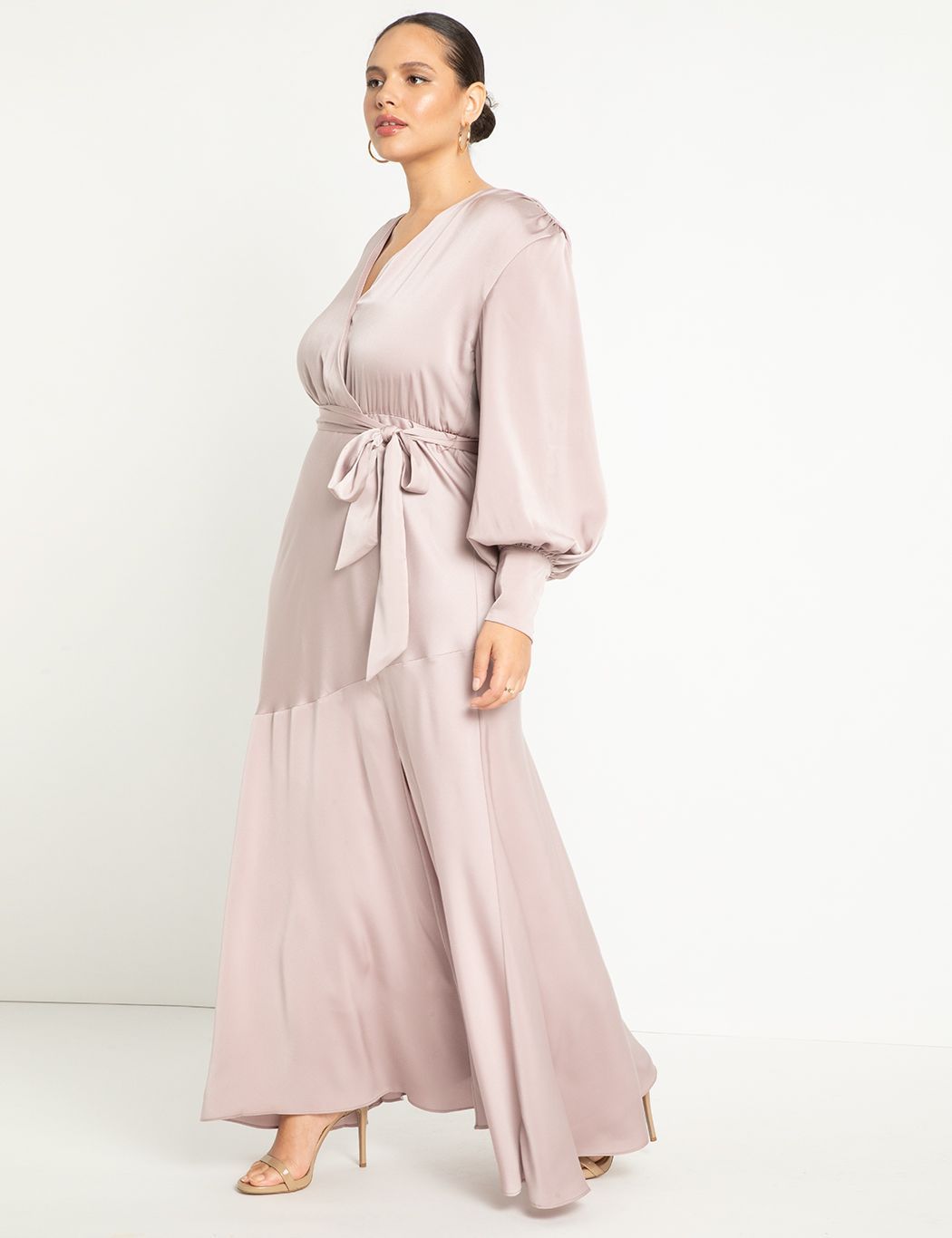 Satin Maxi Dress | Women's Plus Size Dresses | ELOQUII | Eloquii