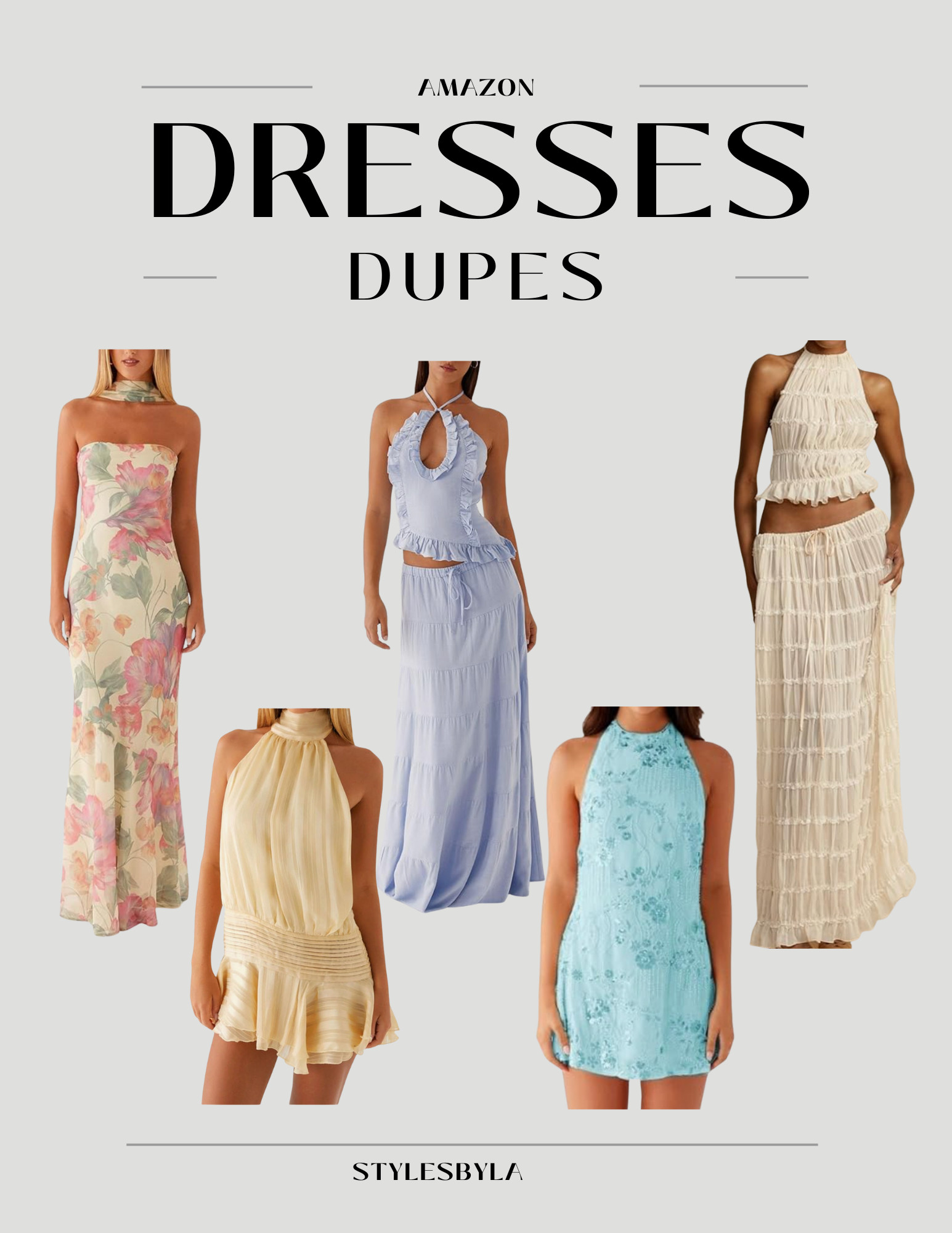 ☀️ **Peppermayo-Inspired Dresses on Amazon?! Say less.**
I found the *cutest* Amazon dresses that give total **Peppermayo vibes**—for a fraction of the price! From flowy mini dresses to vacation-ready sets, these picks are perfect for summer trips, brunch with the girls, or date night fits that feel designer without the splurge. 🏝✨

Think flirty silhouettes, dreamy fabrics, and that effortless “cool girl on holiday” look. I linked all my faves that are *giving beach club in Europe meets LA it-girl* energy.

📦 Prime-eligible + budget-friendly = *yes please* 💌
\#AmazonFinds #PeppermayoDupe #VacationOutfits #SummerDressInspo #LTKUnder50 #AmazonFashion #BeachVacationLook #LTKTravel


 

 #LTKSeasonal #LTKFindsUnder50 #LTKStyleTip