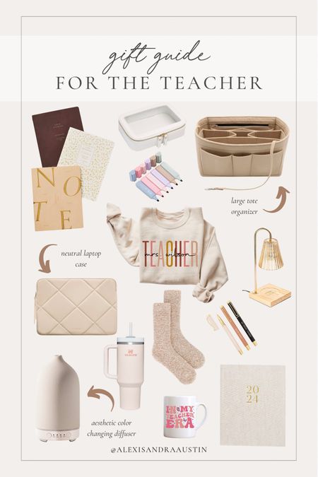 Gift guide for the teacher! Fave neutral finds to incorporate into your gifting 

Seasonal finds, gift guide, for the teacher, neutral finds, aesthetic gifts, planner finds, cozy socks, organization finds, diffuser finds, neutral pen, holiday finds, stocking stuffer, sweatshirt finds, teacher finds, Amazon, Etsy, Revolve, shop the look!

#LTKfindsunder100 #LTKGiftGuide #LTKSeasonal