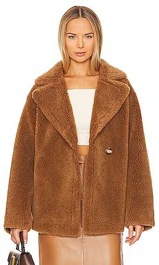 LAMARQUE Sophie Coat in Brown from Revolve.com | Revolve Clothing (Global)