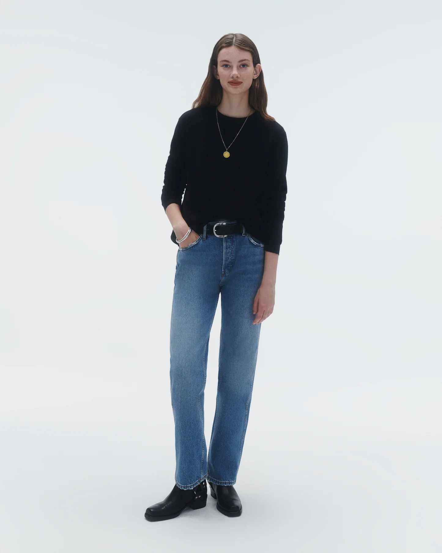 Oversized Crew - Black | Guest In Residence