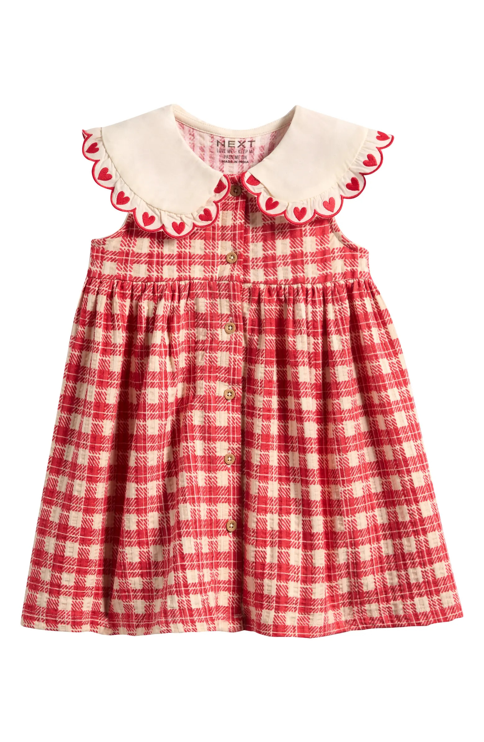 Kids' Gingham Embroidered Dress | Nordstrom