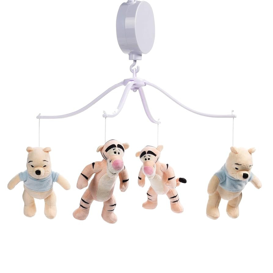 Lambs & Ivy Disney Baby Winnie The Pooh Hugs Musical Baby Crib Mobile Soother | Amazon (US)