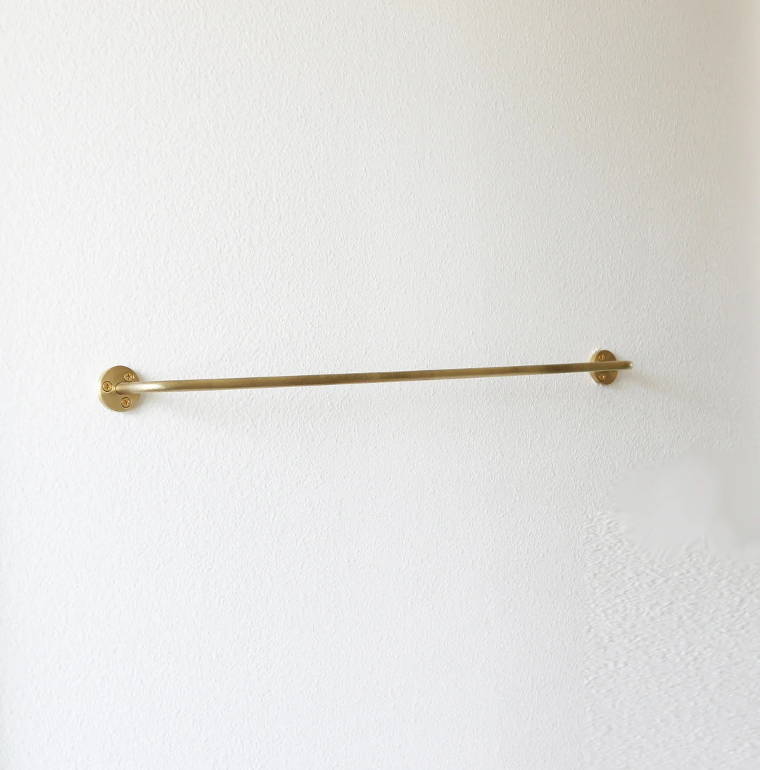 Bathroom Towel Rack - Brass Towel Rack-Modern Brass towel Rack | Etsy (CAD)