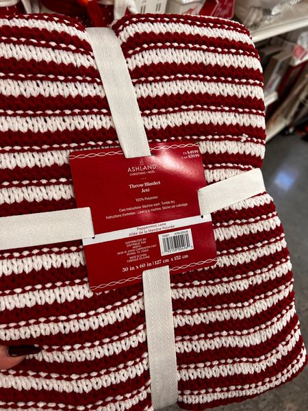 Adorable red and white striped holiday blanket at Michaels 

#LTKhome #LTKSeasonal #LTKHoliday