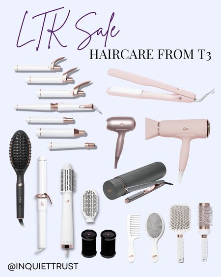 These are some of the T3 haircare products that are part of LTK Sale! Save 20% on hair styling tools like hair curlers, hair blowers, hair straighteners, combs, brushes, and many more!

LTK Sale, T3 finds, T3 faves, haircare essentials, haircare must-haves, hair styling must-haves, hair styling essentials, haircare item sets, hair dryers, beauty faves, fashionista fave, beauty blogger

#LTKstyletip #LTKSale #LTKbeauty