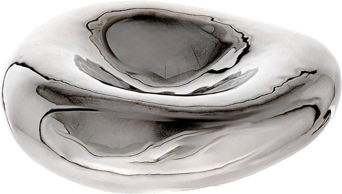 Bloomingville Decorative Stoneware Bowl, Chrome Glaze | Amazon (CA)