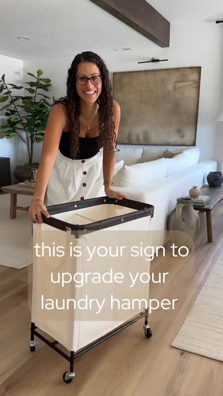 Such an easy home upgrade. This rolling double laundry hamper makes it simple to separate laundry and roll it straight to the washer.

#amazonlaundryfinds #amazonhomefinds #laundryupgrade 

#LTKHome #LTKmomlife