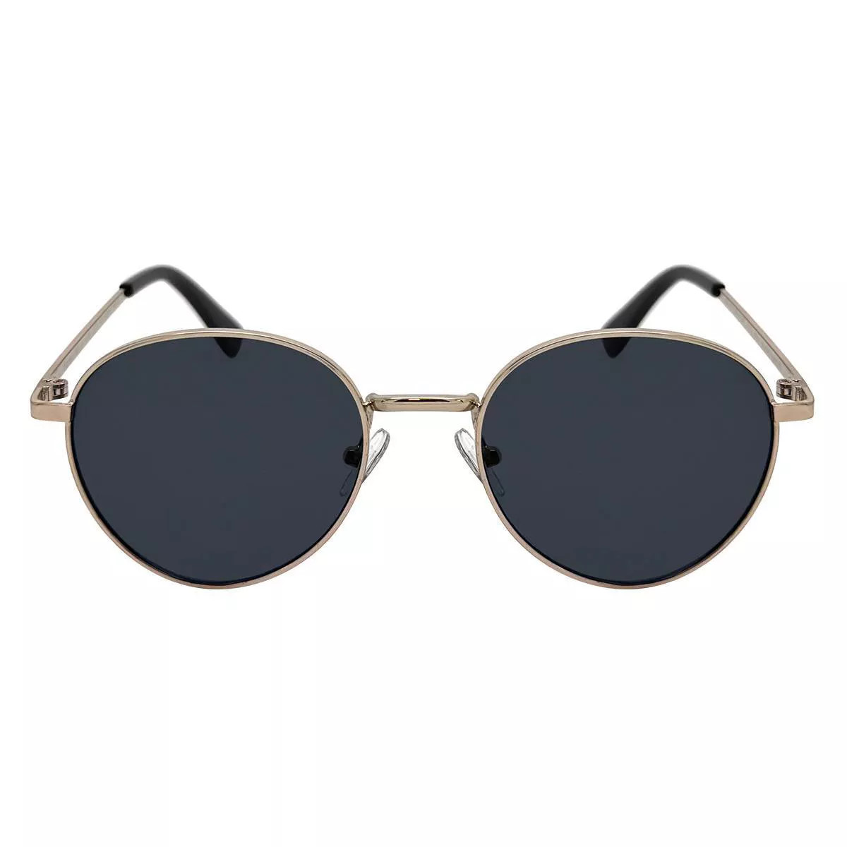 Women's Metal Round Sunglasses - Wild Fable™ Gold: Full Rim, Adjustable Nose Pads, Maximum UV P... | Target