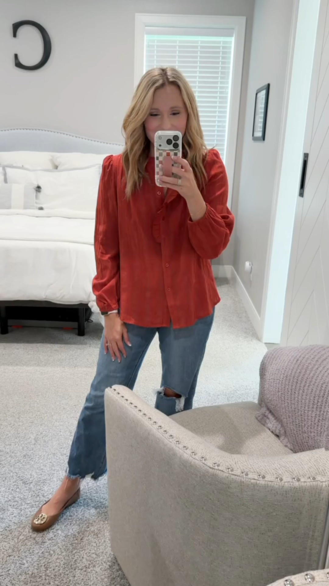 A pretty one for Thanksgiving 🦃🧡🤎

Really nice ruffle on the placket potion . Button up or wear as a V- Neck. Pair with jeans for a casual  look or dress it up with a nice skirt.

//
Thanksgiving outfit 
Fall top
Thanksgiving top
Women’s fall top


#LTKFindsUnder50 #LTKStyleTip