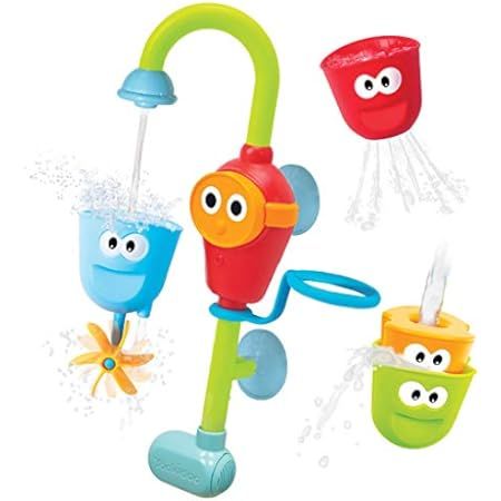Yookidoo Bath Toys (For Toddlers 1-3) - Spin N Sort Spout Pro - 3 Stackable Cups For Kids Bathtim... | Amazon (US)