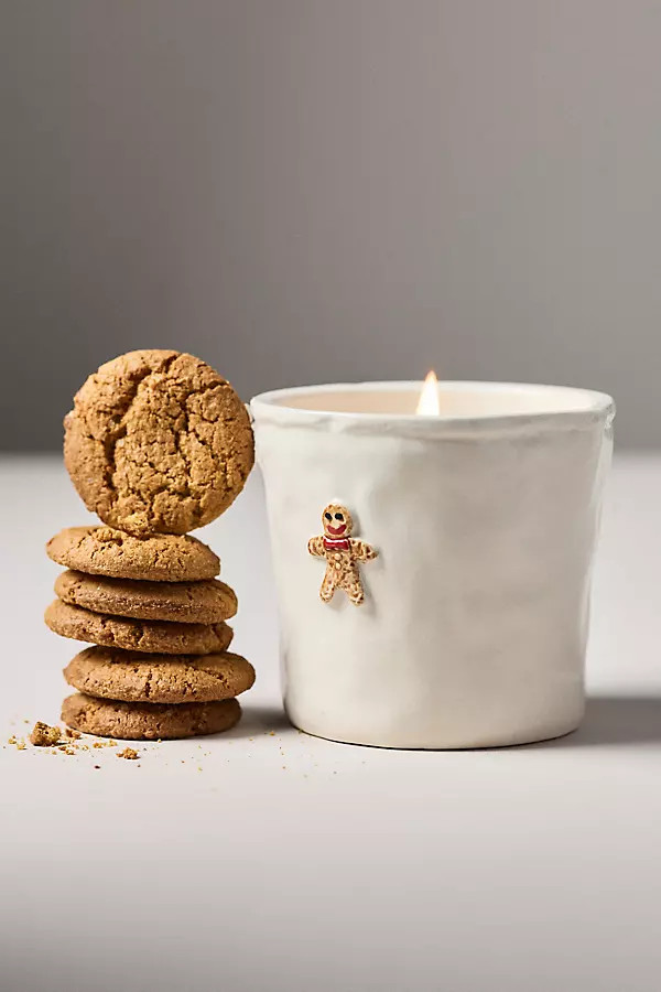 Bistro Gourmand Gingerbread Icon Ceramic Candle | Anthropologie (US)