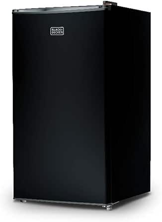 BLACK+DECKER BCRK32B Compact Refrigerator Energy Star Single Door Mini Fridge with Freezer, 3.2 C... | Amazon (US)