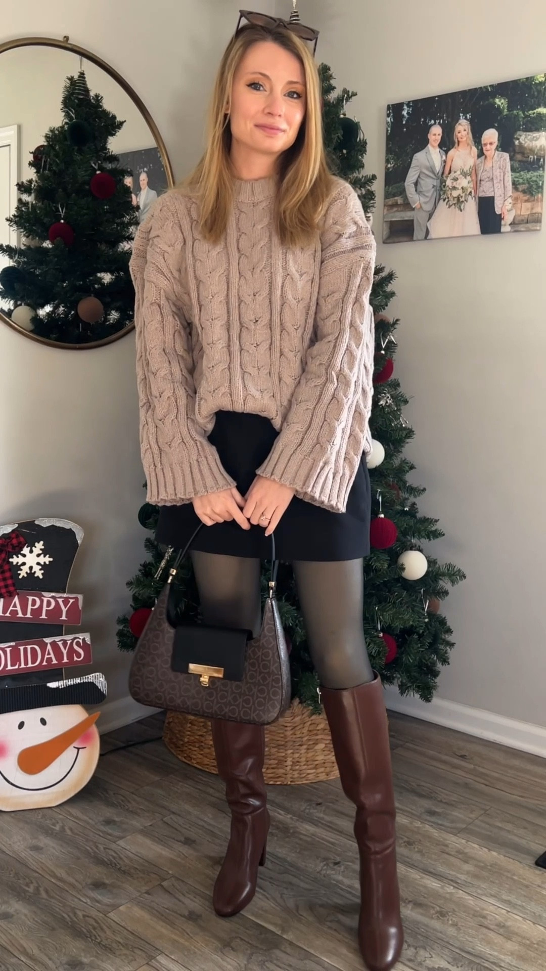 This oversized sweater and skort combo is so great for work, it’s a thick sweater that’s super comfy! 

#LTKFindsUnder50 #LTKWorkwear #LTKootd