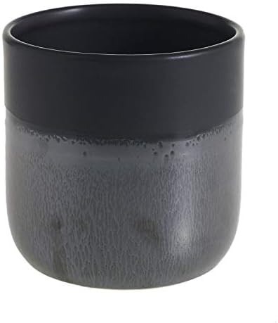 Chic Two-Tone Black Ceramic Planter Pot | Amazon (US)