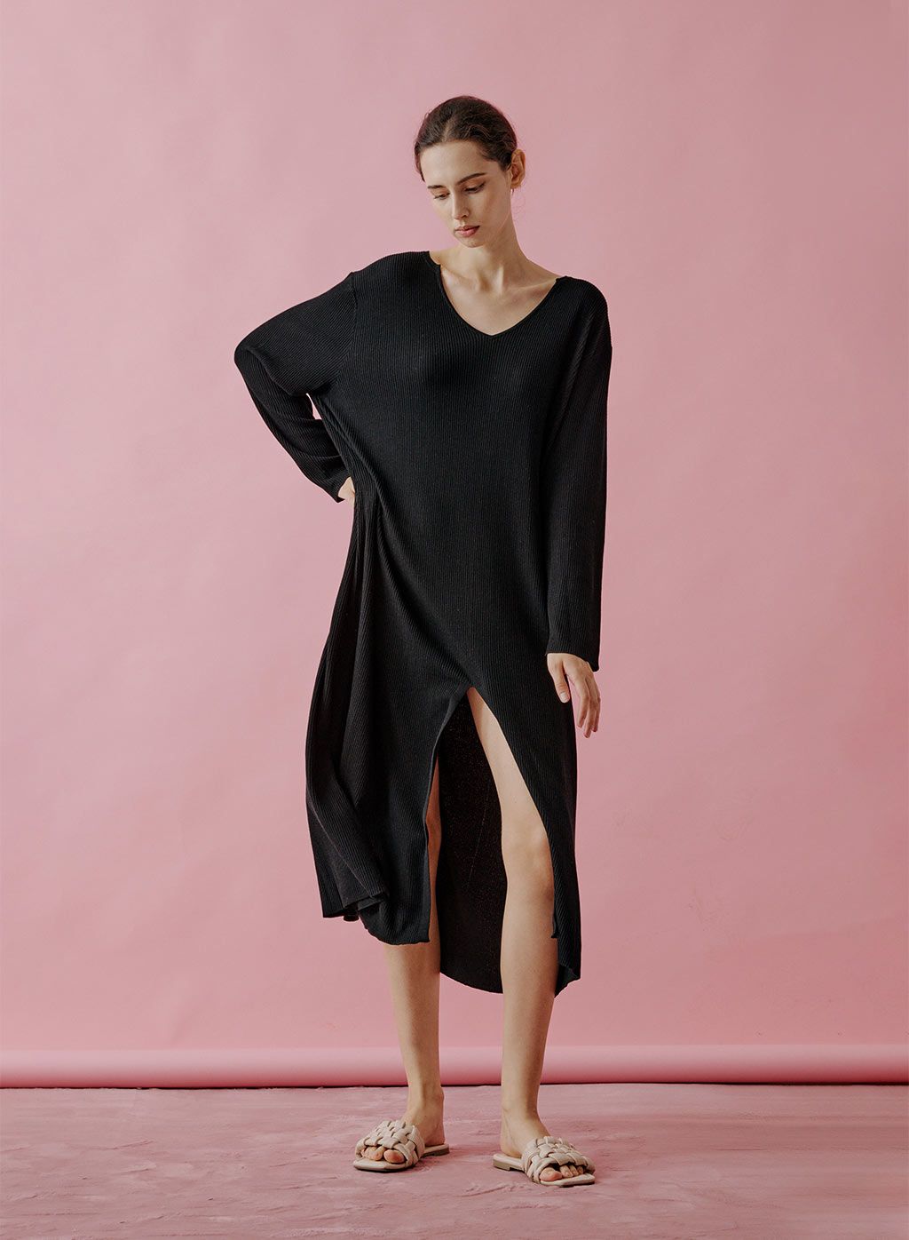 Side Split Knit Dress | NAP Loungewear