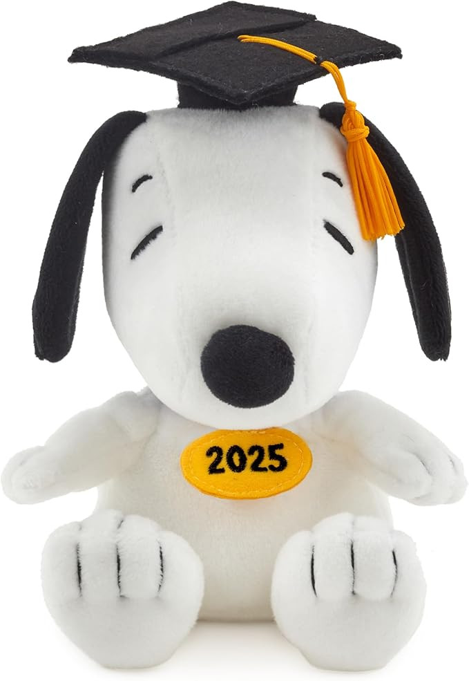 Hallmark Peanuts 2025 Graduation Gift Card Holder, 6" (Graduate Snoopy, Year-Dated) for High Scho... | Amazon (US)