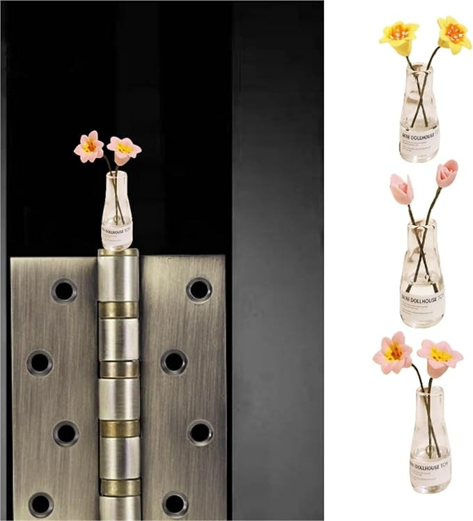Generic Mini Flowers(3PCS) Decorative Hinges Magnetic Hinge Head Toppers Door Hinge Heads Decorat... | Amazon (US)