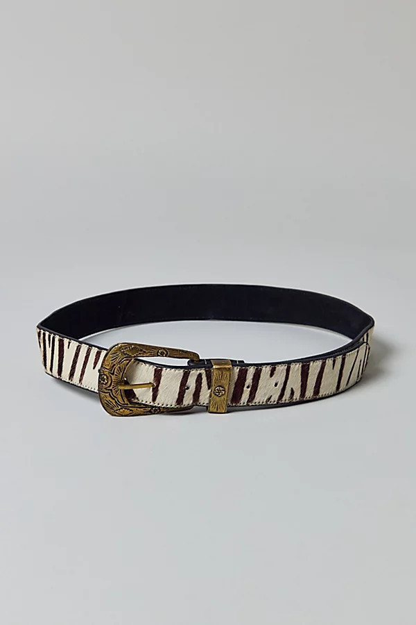 Zebra Pattern Belt in Zebra, Men's at Urban Outfitters | Urban Outfitters (US and RoW)