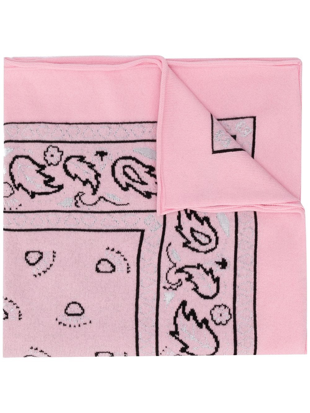 Barrie paisley print bandana scarf - Pink | Farfetch Global