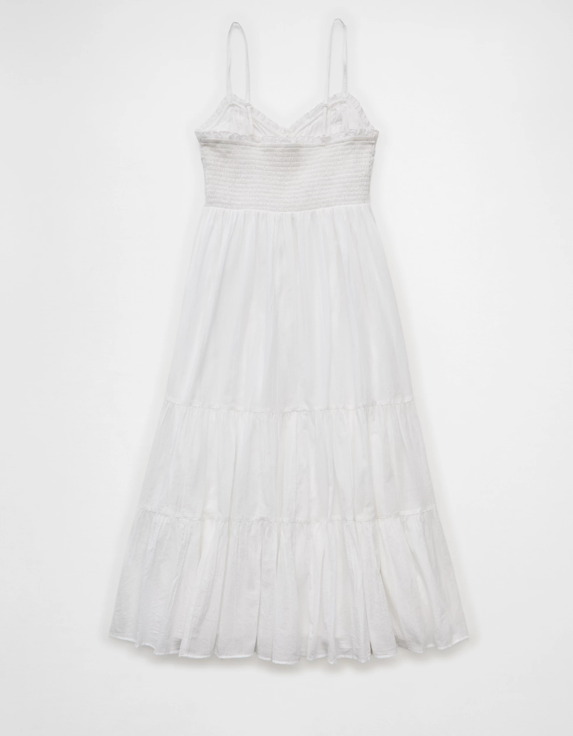 AE V-Neck Babydoll Midi Dress | American Eagle Outfitters (US & CA)