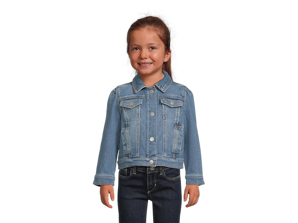 Janie and Jack Denim Jacket (Infant/Toddler) Girl's Clothing Medium : 2T, Cotton/Denim/Spandex | Zappos
