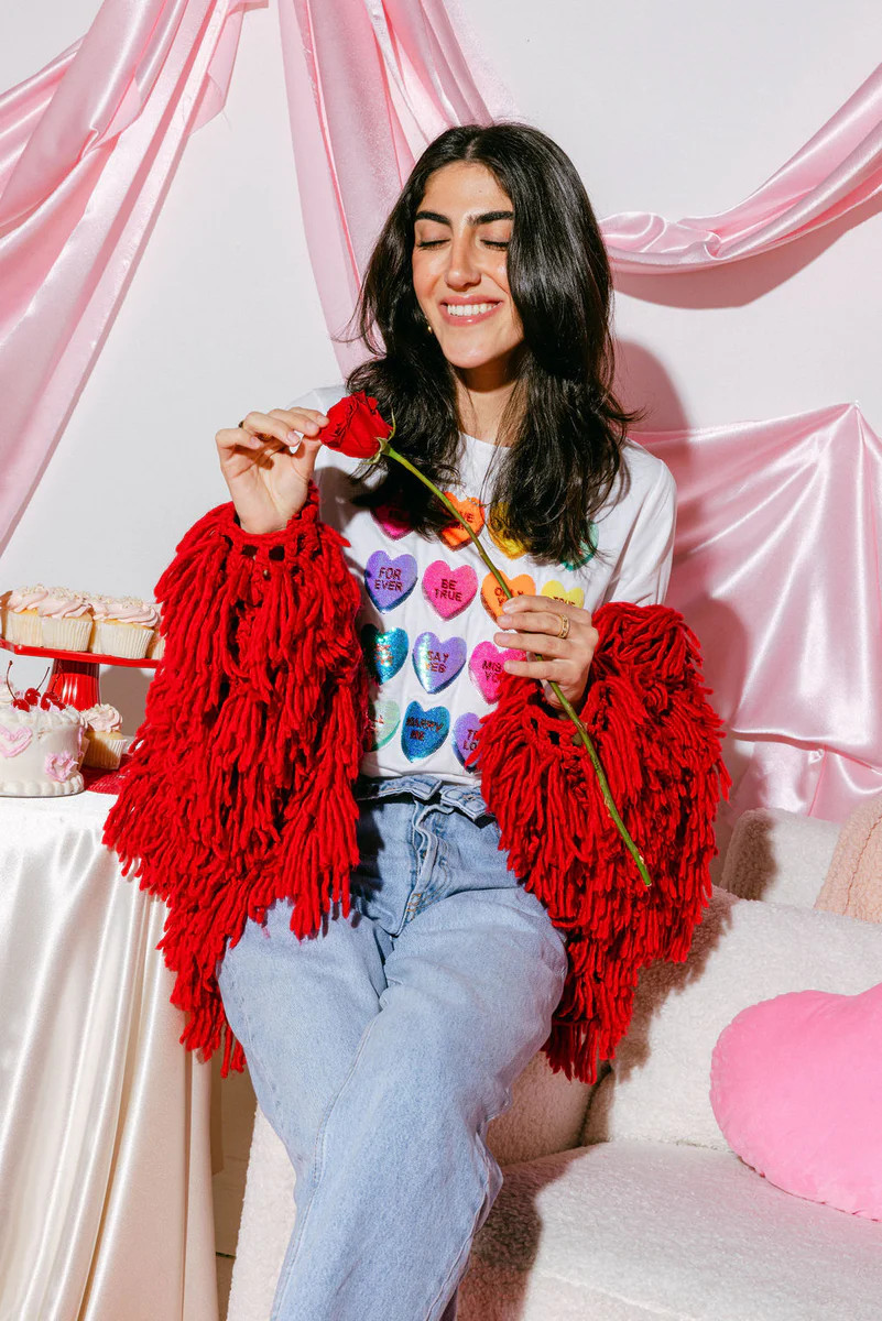 White Sweetheart Tee | Queen of Sparkles